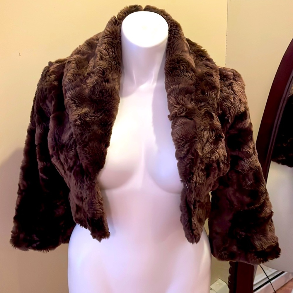 Beautiful faux fur shrug- 4